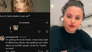 Selena Gomez came live and tells she is getting off from social media