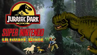 #JurassicPark Jurassic Park SNES - ULTIMATE GUIDE - ALL Eggs, ALL ID Cards,  ALL Objectives, 100%