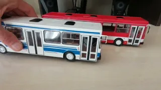 ЛИАЗ 5256 SSM масштаб 1 :43. ЛИАЗ 5256 CLASSIC BUS масштаб 1 :43 сравнение моделей.