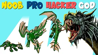 NOOB vs PRO vs HACKER VS GOD in Dragon Dinner 3D | GokuNoob