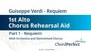 Verdi's Requiem Part 1 - Requiem - 1st Alto Chorus Rehearsal Aid