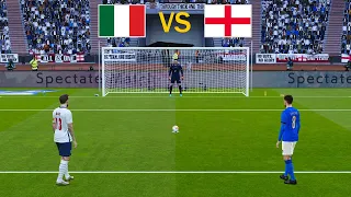 ITALY vs ENGLAND | Penalty Shootout | UEFA EURO 2024 Qualifiers | eFootball PES Gameplay