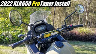 Pro Taper ATV High Handlebar Install | 2022 Kawasaki KLR650 Build