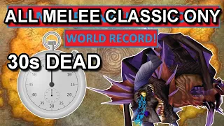 MEME WORLD RECORD - Onyxia Classic Speedrun