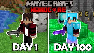 I Survived 100 Days Straight in Minecraft Hardcore