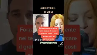 Noemi, Analisi vocale di Salvatore Cilia - Voce al Top