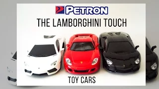 PETRON Lamborghini and PORSCHE Toy Cars Promo- White, Black and Red