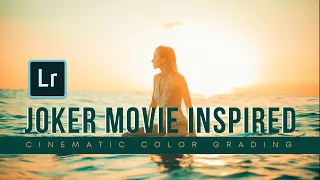 JOKER MOVIE INSPIRED Dramatic Color Grading Lightroom PC Tutorial | Free Lightroom Preset