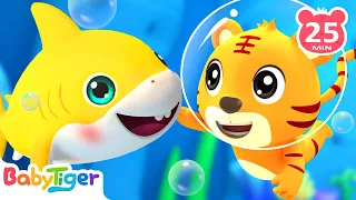 Baby Shark Time🐟️🐟️🐟️Doo Doo Doo & More Animal Songs & Nursery Rhymes for Toddlers - BabyTiger
