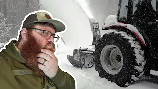 First Experiences With An Inverted Tractor Snowblower
