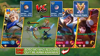 Solo Yuzuke Vs Global Pro Player Ling & Angela Couple High Rank! (Lifesteal Vs Fast Hand) - Who Win?