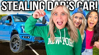 STEALING MY DADS CAR WITHOUT HIM KNOWING!!! * This is not going to end well...