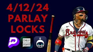 MLB PLAYER PROP PRIZEPICKS/SLEEPER LOCKS - 4/12/24 - FREE PICKS - BEST HIT PROP PAYLAYS - MLB BETS