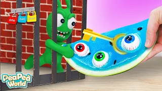 PeaPea Finds Key In Watermelon To Escape Room in PeaPea World | Cartoon for children