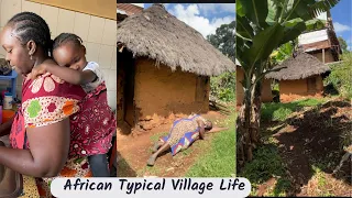 African village life morning routine :Cooking African Traditional food for lunch &breakfast