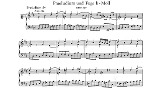 JS Bach / András Schiff, 1984: Prelude and Fugue in B minor BWV 869 - Decca 414 388-1