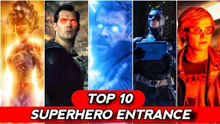 Top 10 Greatest Superhero Entrance Explained in Hindi (SUPERBATTLE)