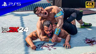 WWE 2K24 - John Cena vs. Rusev | No Holds Barred Match at Wrestlemania 31 | PS5™ [4K60]