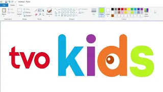 How to draw the TVOKids logo using MS Paint | How to draw on your computer