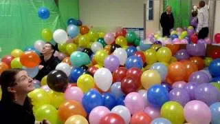 The Balloonery - 2500 balloons - best office prank balloon room