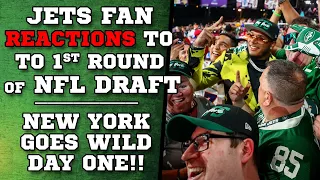 Jets Fan REACTIONS to NFL Draft!