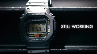 G-Shock DW-5600 undergoes a vibration test