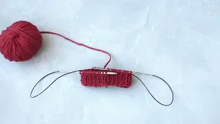 How to knit on circular needles.Knitting in a circle with an imperceptible transition. Magic loop