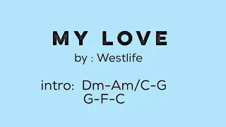 MY LOVE (by:Westlife) - Lyrics with Chords