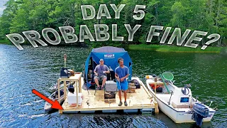 Home Depot Tote Float Sinking ? - Day 5.1 of 7 Day WaterWorld Survival Challenge