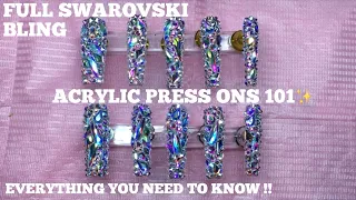 ACRYLIC PRESS ON NAILS ✨| HOW TO MAKE, MEASURE & PREP YOUR NAILS FOR PRESS ONS | STEP BY STEP