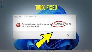 The application was unable to start correctly 0xc0000906 in Windows 11 /10/8/7 - How To Fix Error ✅