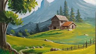 Mera Akrilik Boya   Landscape Acrylic Painting Art