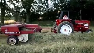 684 tractor haymaking