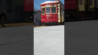 Streetcar returns to Rampart Street line #travel #train #neworleans