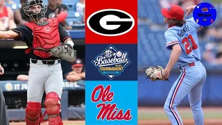 #8 Georgia vs #5 Ole Miss | SEC Tournament Elimination Game | 2021 College Baseball Highlights