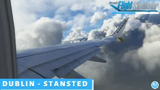 [MSFS] NEW STANSTED SCENERY | Dublin - Stansted | VATSIM | Ryanair PMDG 737 l