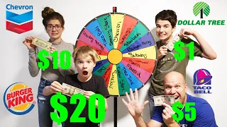 Mystery Wheel Decides Where We Eat And How Much We Spend!
