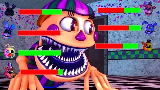 [SFM FNaF] Hoaxes vs Anime Animatronics WITH Healthbars