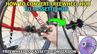 How To Upgrade Freewheel To Cassette | Normal Hub To Freehub Full Conversion | Shimano