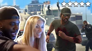 CAN SHE ESCAPE 5 STARS WANTED LEVEL?? | GTA 5 THUG LIFE #215