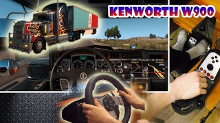 ★Kenworth W900 - American Truck Simulator with Logitech G27 | Wheel/feet camera #1 ★