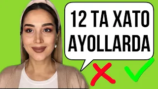 10 ta xatolik,10 ta xatolik ayollarda,top 10ta xatolik,makiyaj qilish,qosh bo’yash,make up tutorial,