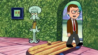 Squidward kicks every GoAnimate characters out of his house (Meme)