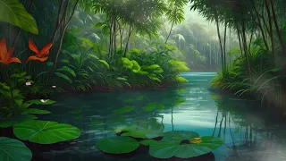 1 Hour of Beautiful Relaxing Music for Stress Relief  | Water Sound Therapy 🌿