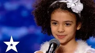 Pretty little girl dancing on Ukraine's got talent