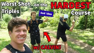 Worst Shot Triples at NORTHWOODS BLACK!! w/Calvin Heimburg & @BrodieSmith!! | Back 9