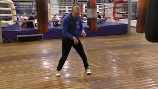 Tennis ball exercise for boxers