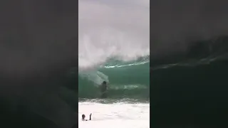 BIGGEST BARREL RIDDEN AT THE WEDGE ON A SKIMBOARD!?