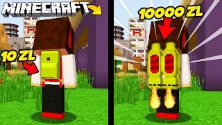 PLECAK ZA 10 ZŁ VS PLECAK ZA 10000 ZŁ W MINECRAFT! || MINECRAFT PRESTIŻ