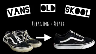 How To Clean And Repair Your Vans Old Skool and make them look like new | Tutorial